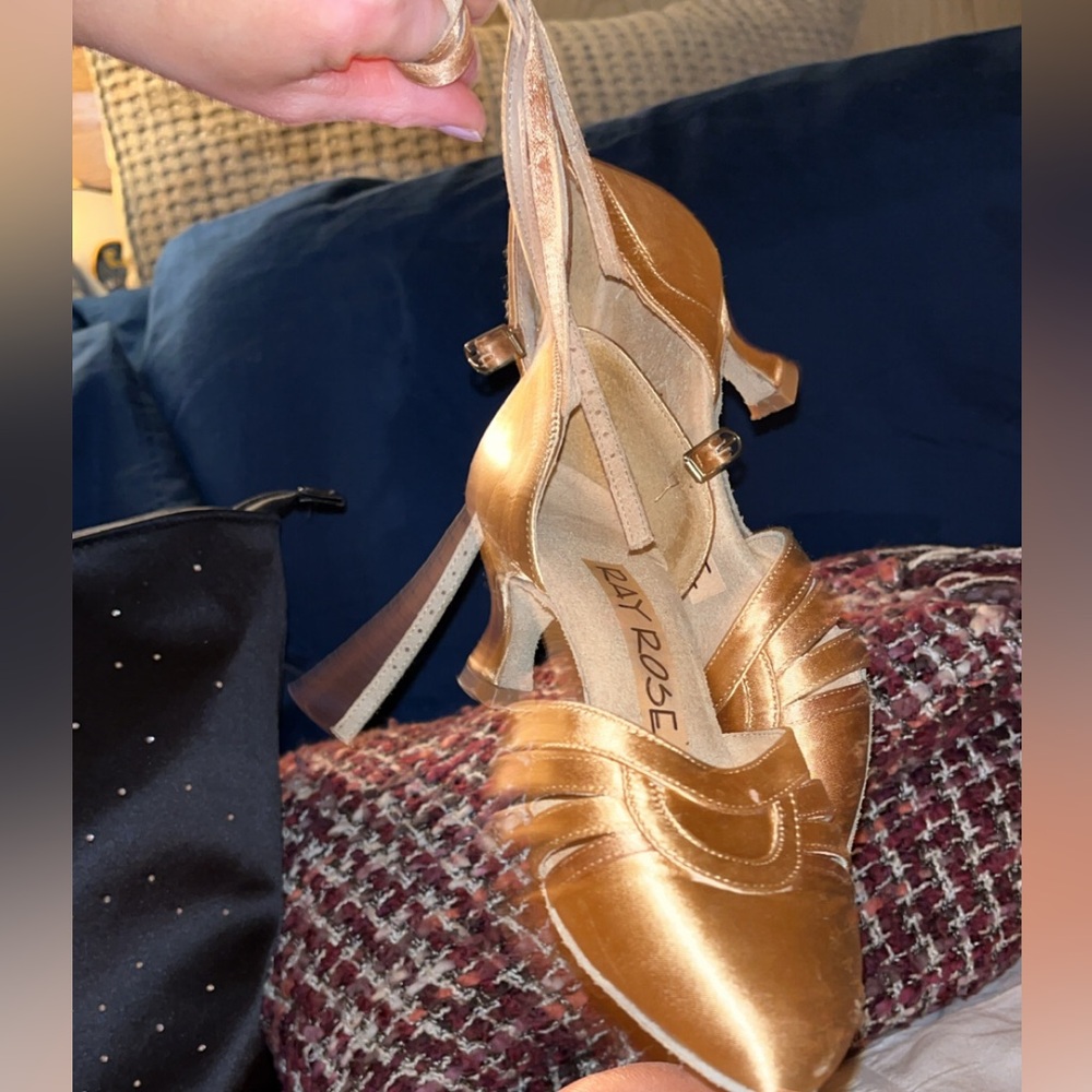 Ray Rose gold heels
